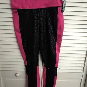 Hot Pink Exercise/bicycle leggings - N-Rise; Size:M